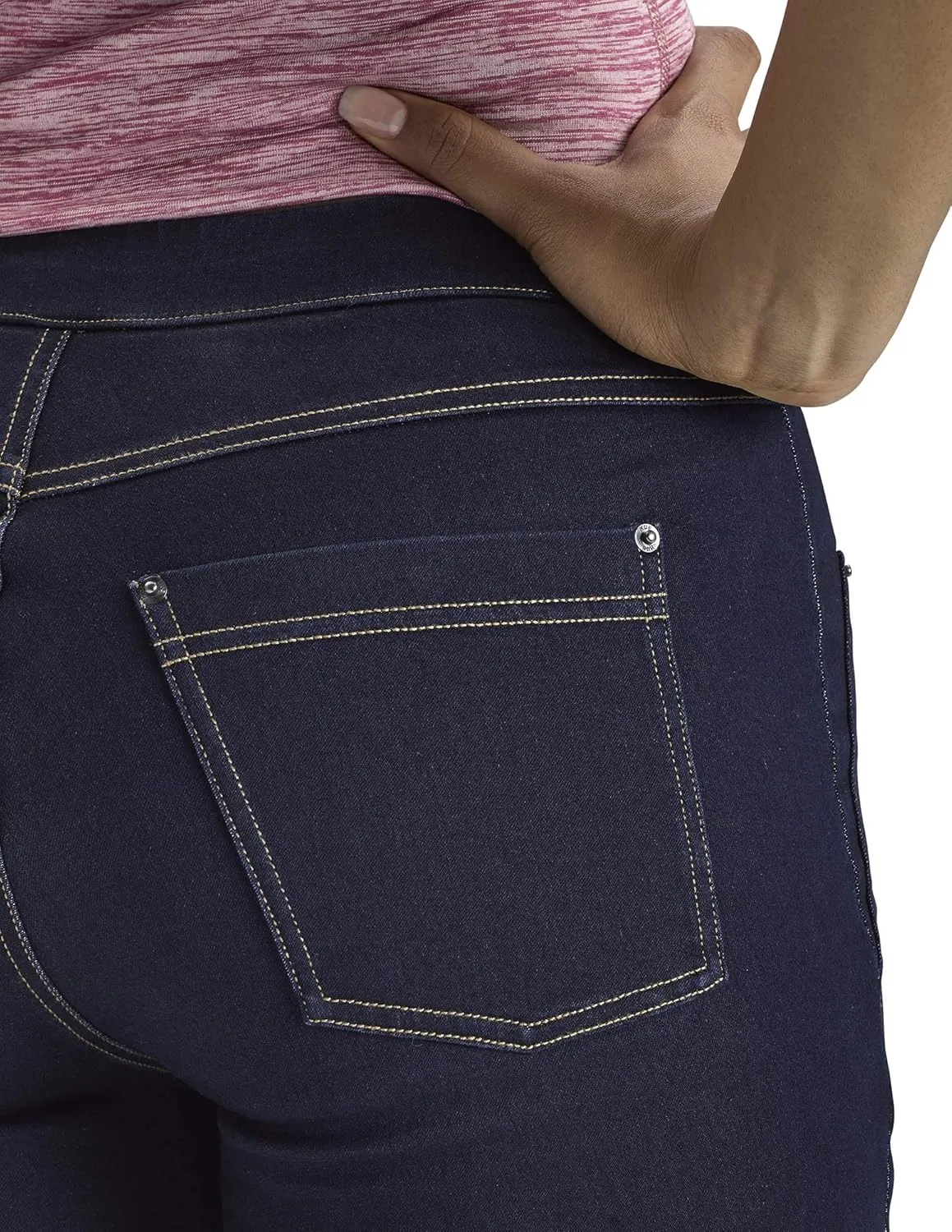 HUE Women's Side Vent Denim Mid-Rise Capri
