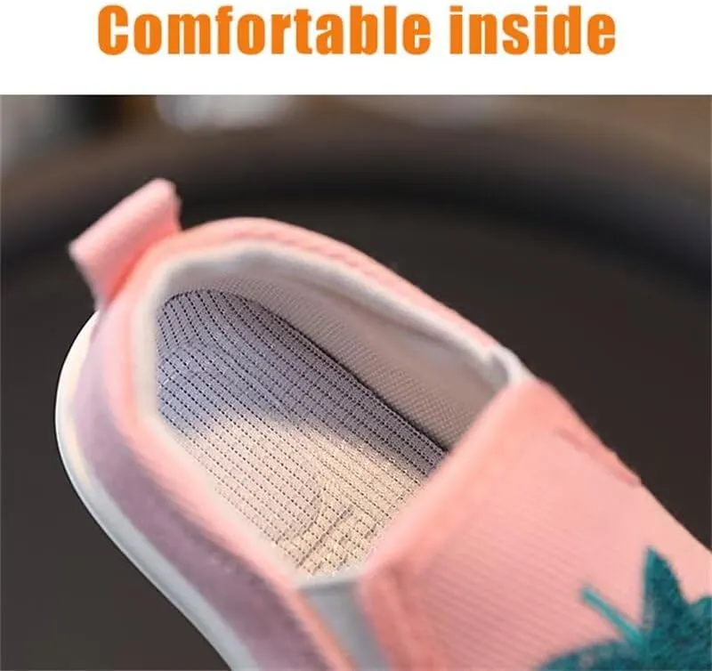 Kid Boy Girl Breathable Cartoon Canvas Shoes for Outdoor School Sport Running Walking
