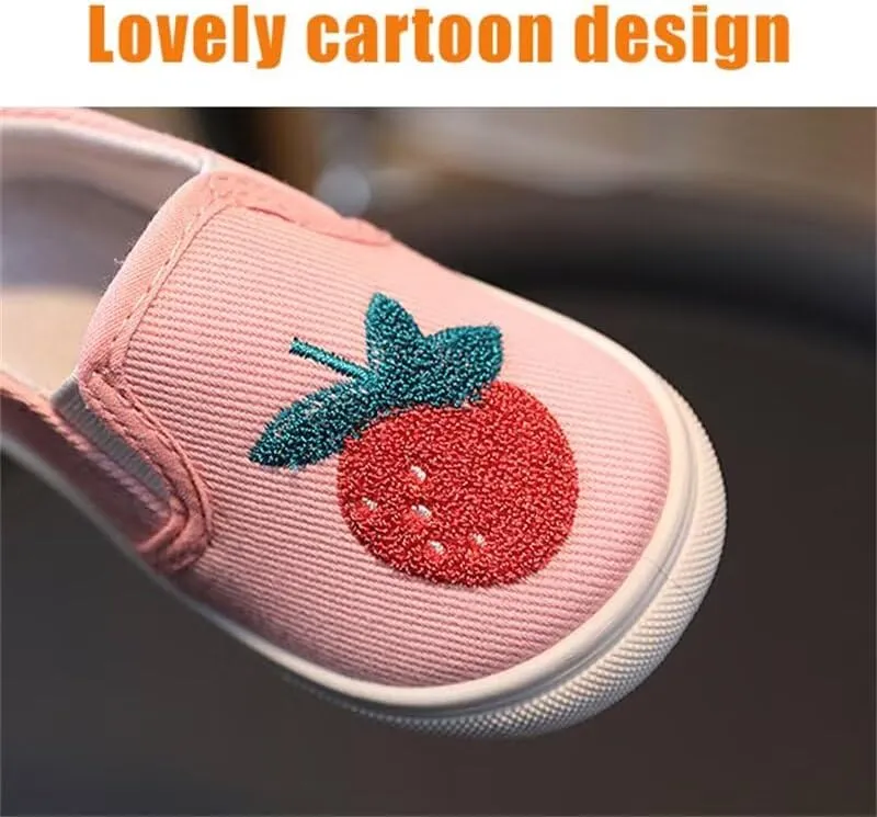Kid Boy Girl Breathable Cartoon Canvas Shoes for Outdoor School Sport Running Walking