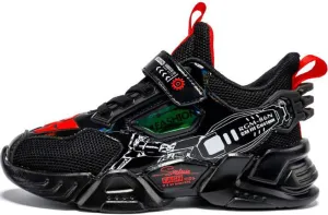 Kid Boys Girls Lightweight Breathable Sneakers Strap Athletic Tennis Shoes for Running Walking