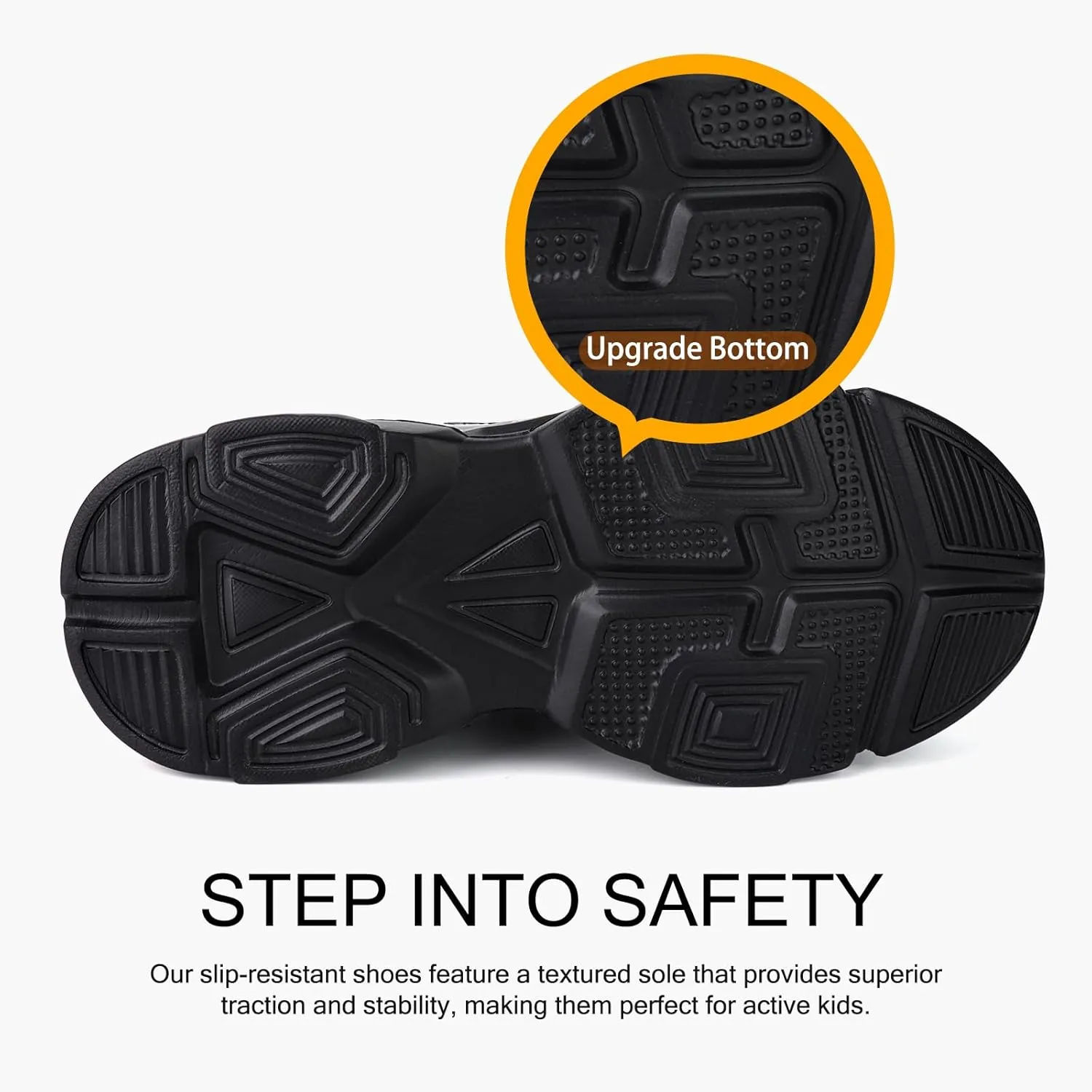 Kid Boys Girls Lightweight Breathable Sneakers Strap Athletic Tennis Shoes for Running Walking