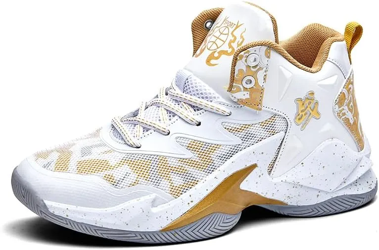 Kids Basketball Shoes, Running Walking Shoes Breathable Comfortable Boys Sneakers for Little/Big Kids