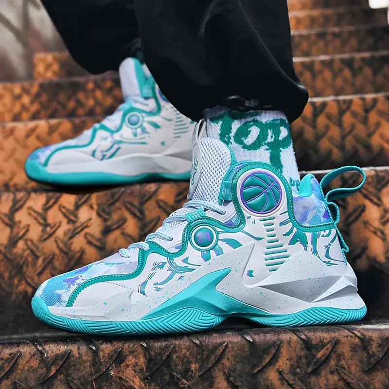 Kids Basketball Shoes, Running Walking Shoes Breathable Comfortable Boys Sneakers for Little/Big Kids