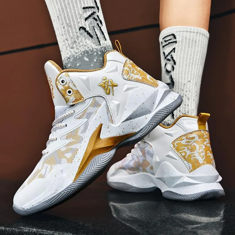 Kids Basketball Shoes, Running Walking Shoes Breathable Comfortable Boys Sneakers for Little/Big Kids