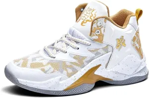 Kids Basketball Shoes, Running Walking Shoes Breathable Comfortable Boys Sneakers for Little/Big Kids