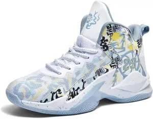 Kids Basketball Shoes, Running Walking Shoes Breathable Comfortable Boys Sneakers for Little/Big Kids