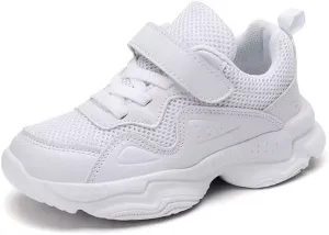 Kids Boy Girl PU Leather Casual Sneakers for Sport Walking Running School