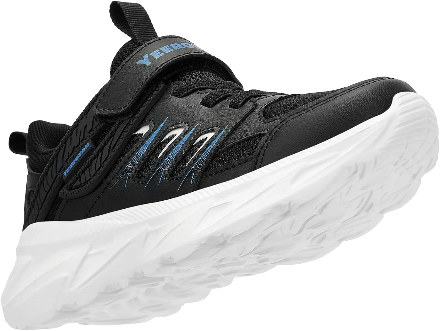 Kids Sneakers for Boys Girls Mesh Breathable Running Shoes Hook and Loop Lightweight Athletic Casual Shoes