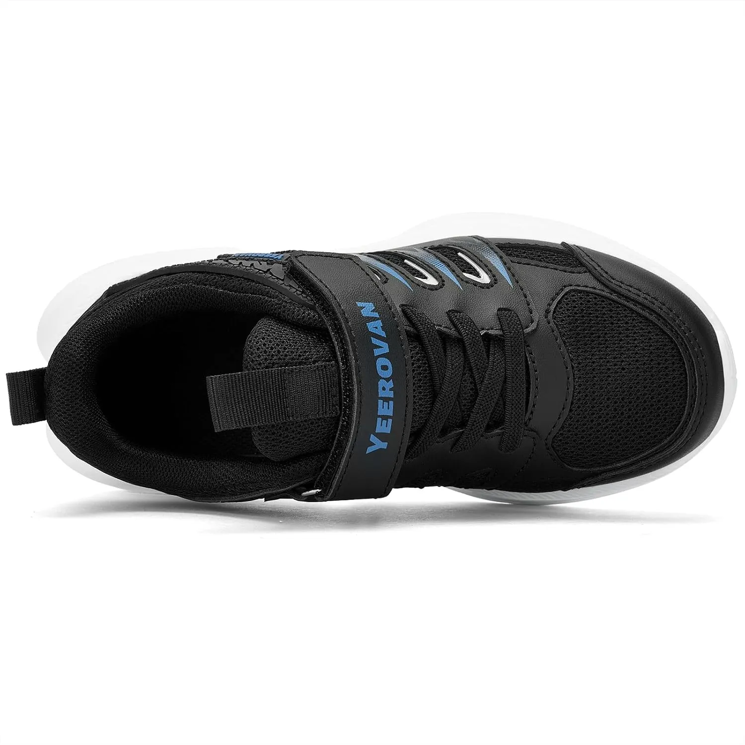 Kids Sneakers for Boys Girls Mesh Breathable Running Shoes Hook and Loop Lightweight Athletic Casual Shoes