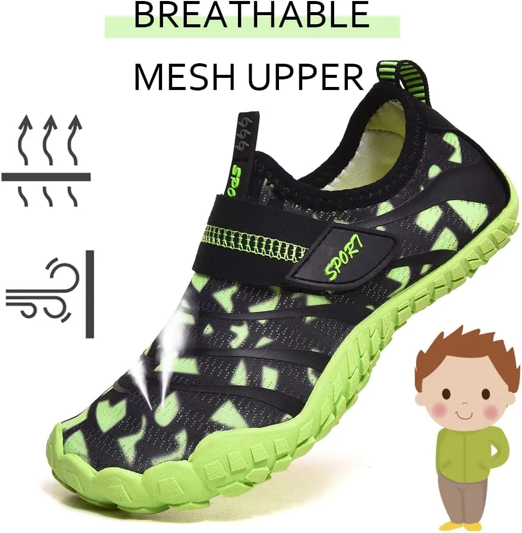 Kids Water Shoes Quick Dry Barefoot Aqua Sport Shoes Boys Girls Lightweight Sneakers Beach Swim Pool Shoes