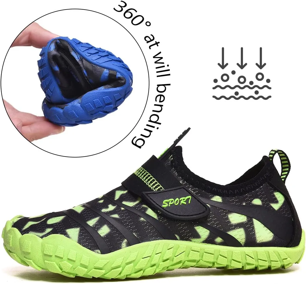 Kids Water Shoes Quick Dry Barefoot Aqua Sport Shoes Boys Girls Lightweight Sneakers Beach Swim Pool Shoes