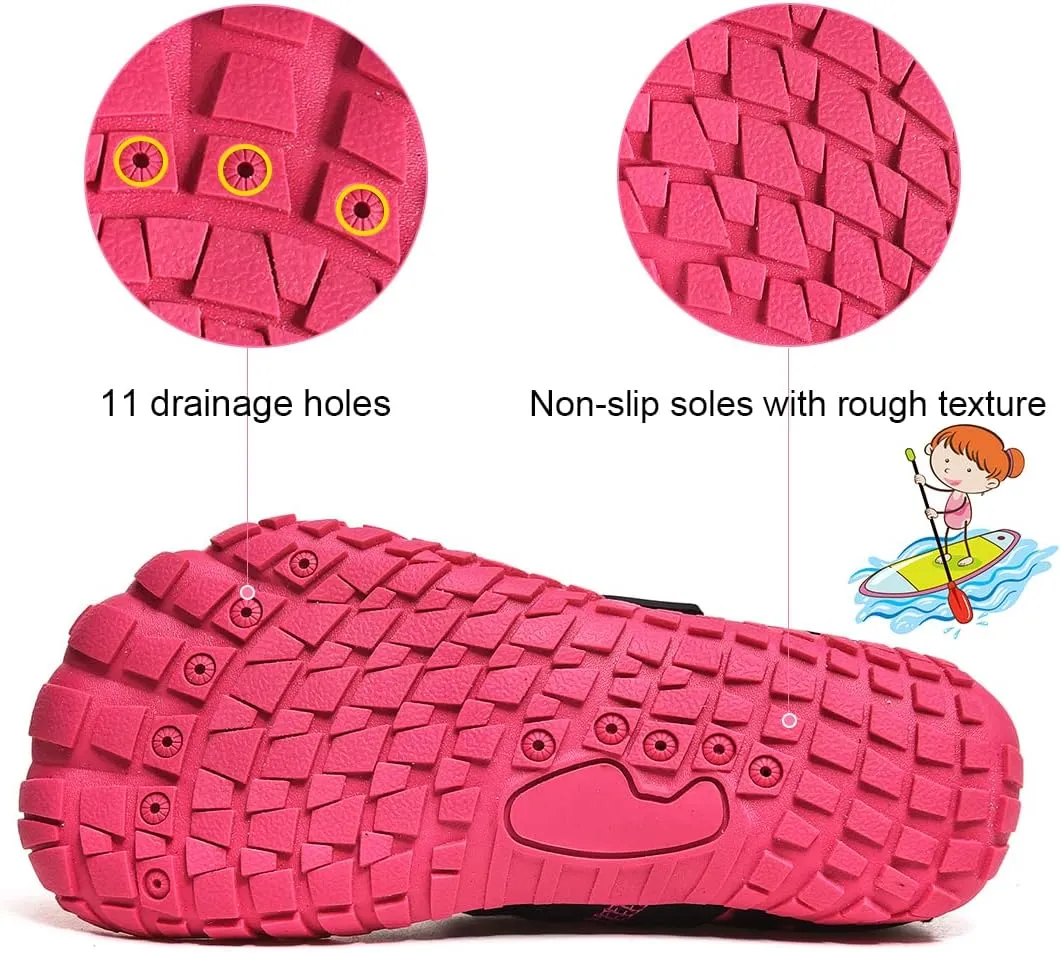 Kids Water Shoes Quick Dry Barefoot Aqua Sport Shoes Boys Girls Lightweight Sneakers Beach Swim Pool Shoes