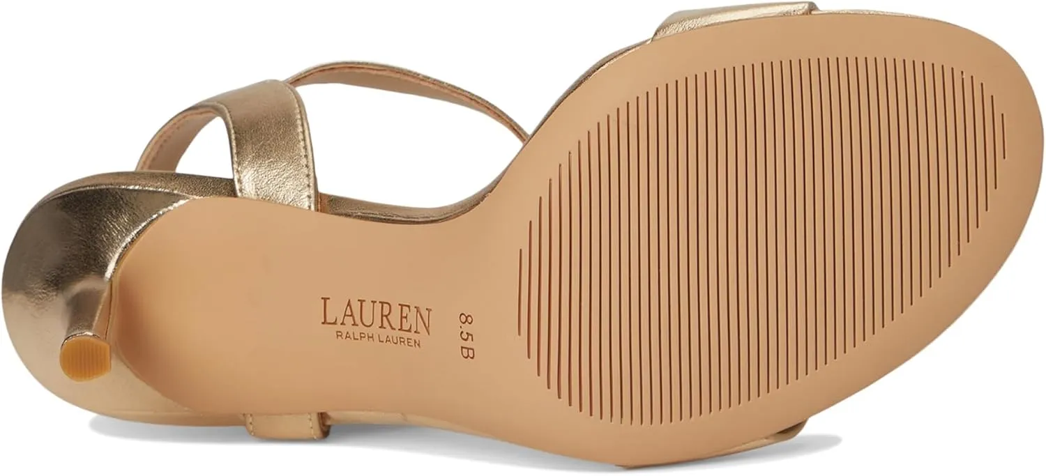 Lauren Ralph Lauren Women's Gwen Metallic Nappa Leather Sandals
