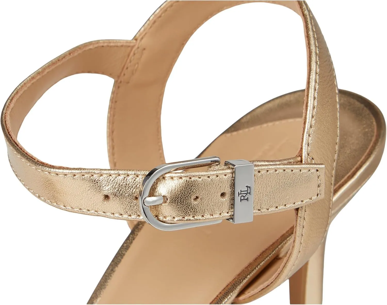 Lauren Ralph Lauren Women's Gwen Metallic Nappa Leather Sandals