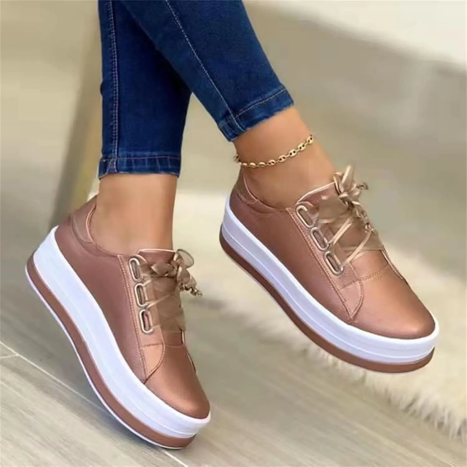 Lausiuoe Women's Fashion Sneakers Slip On Canvas Shoes Low Top Non Slip Casual Fall Soft Comfort Walking Flat Loafers