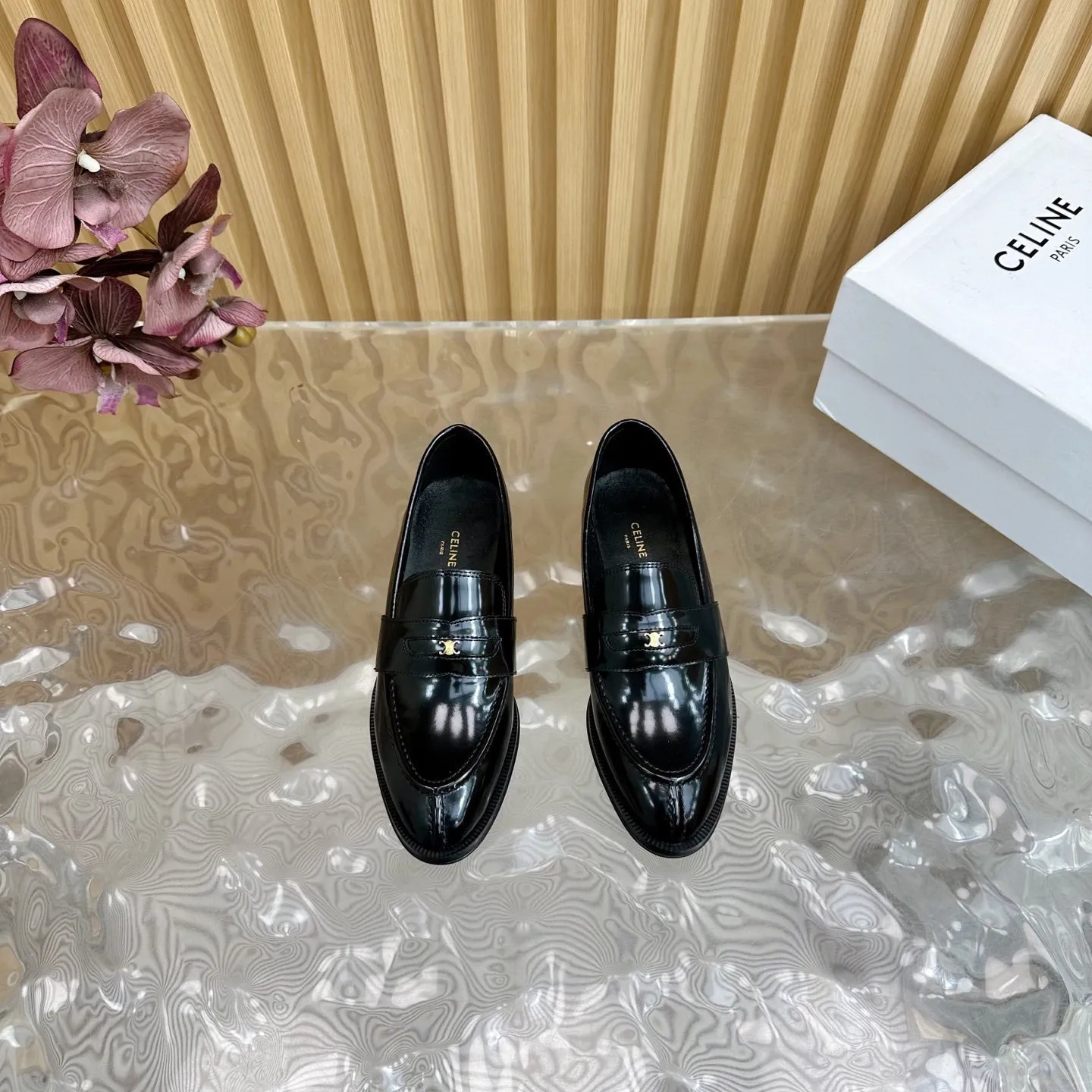 Loafers Leather 285917 Quality-assured Celine Black Fully customizable CELINE