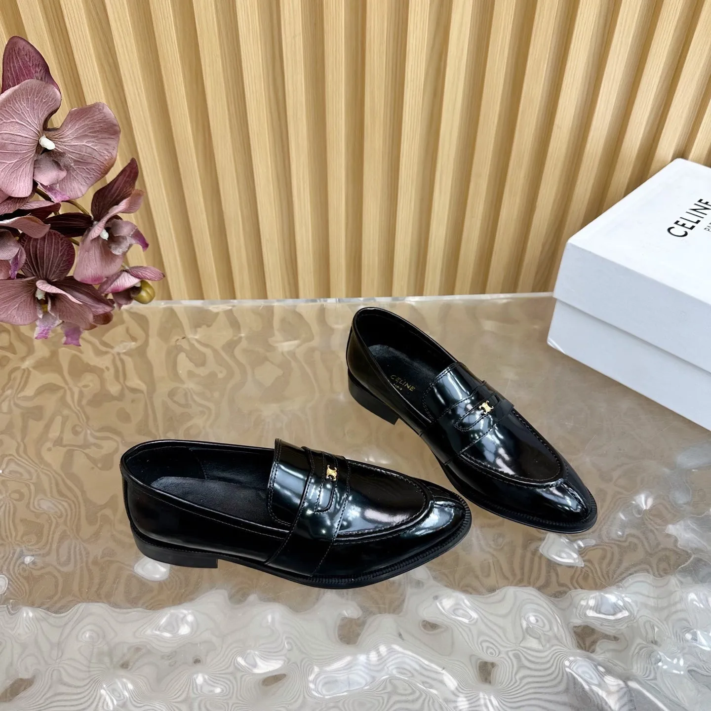 Loafers Leather 285917 Quality-assured Celine Black Fully customizable CELINE