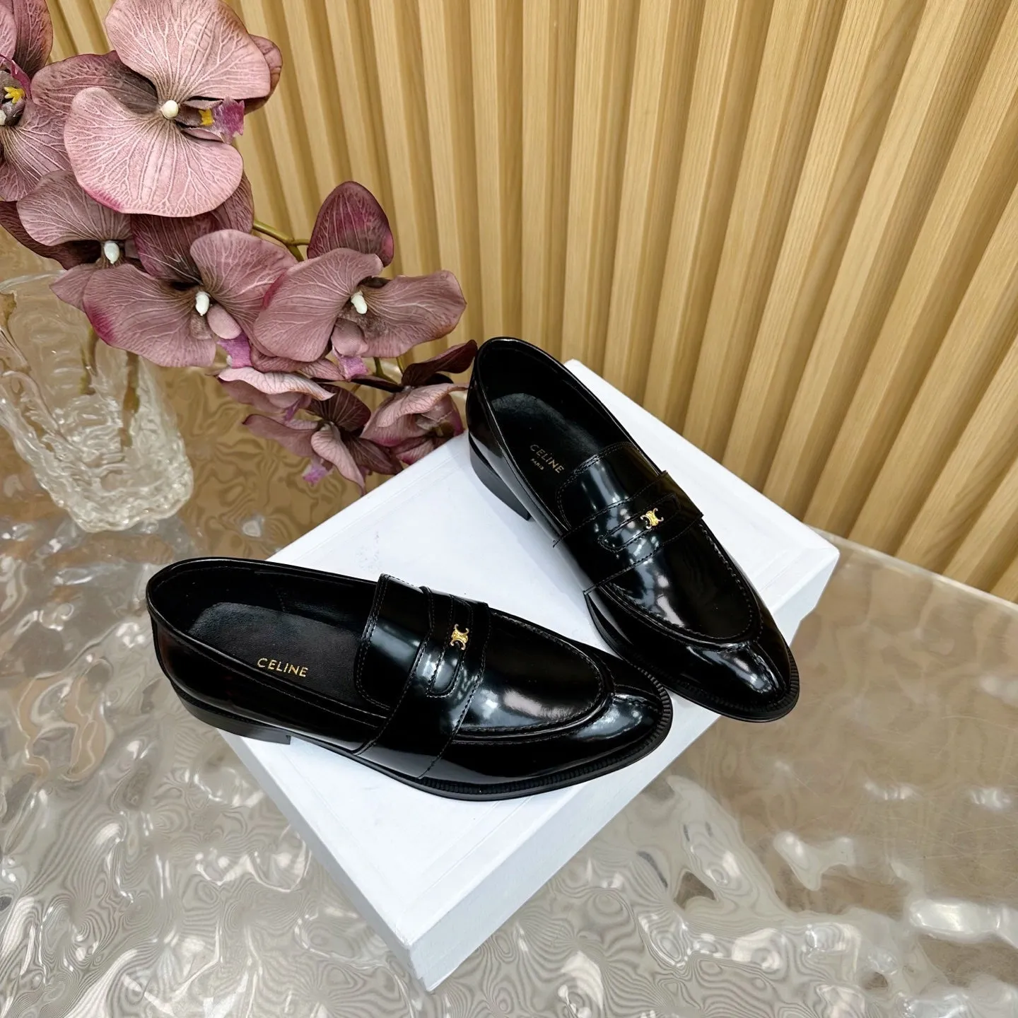 Loafers Leather 285917 Quality-assured Celine Black Fully customizable CELINE