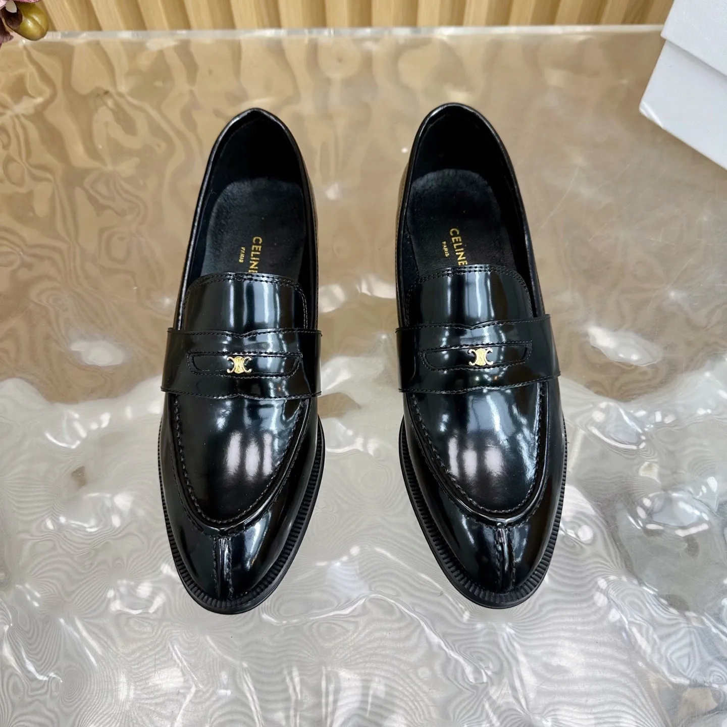 Loafers Leather 285917 Quality-assured Celine Black Fully customizable CELINE