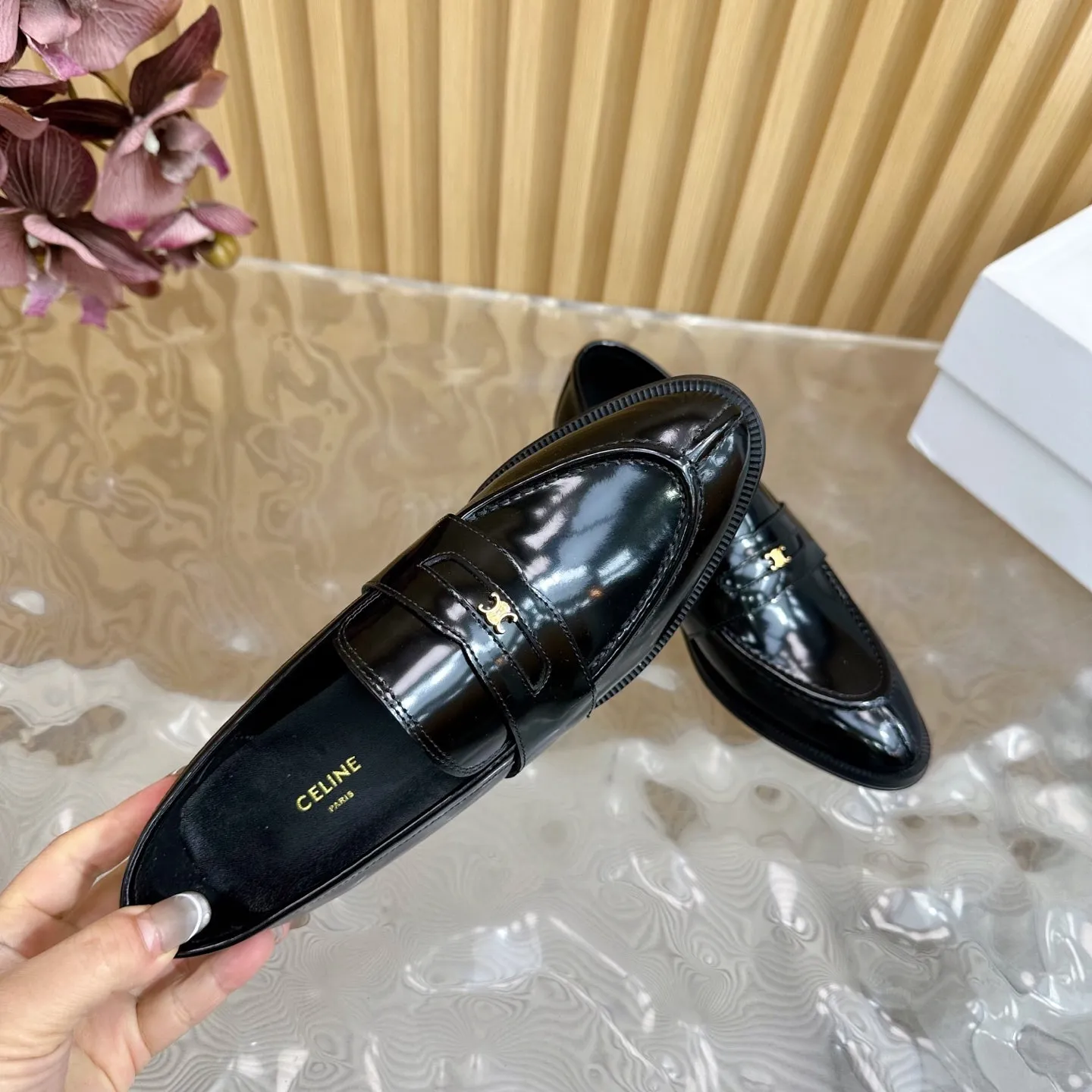 Loafers Leather 285917 Quality-assured Celine Black Fully customizable CELINE