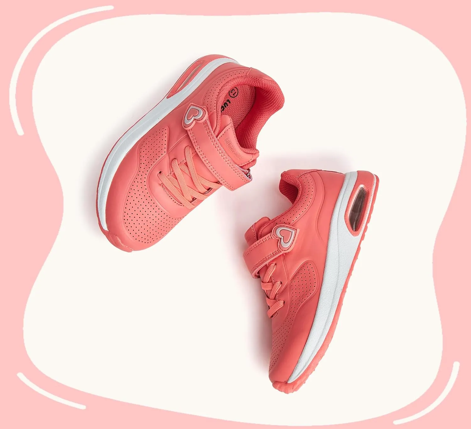 LUCKY STEP Boys Girls Athletic Running Shoes Air Lightweight Fashion Sneakers Casual Breathable Tennis Trainers for Little Kids