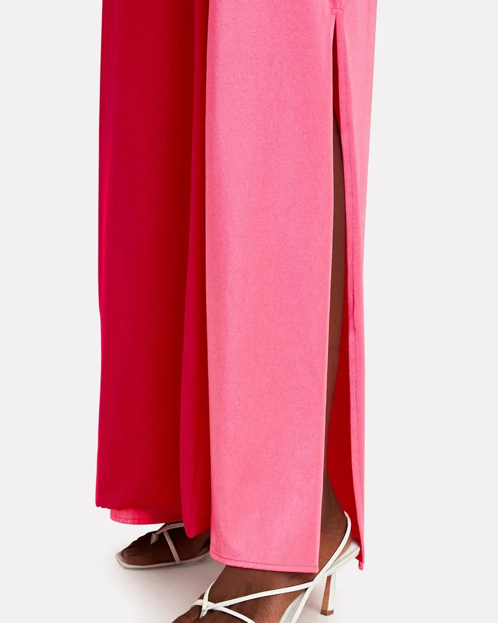 Macumba Strapless Satin Jersey Jumpsuit