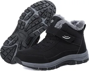 Men's and women's autumn and winter high help velvet cotton shoes elderly shoes sports anti-skid snow boots