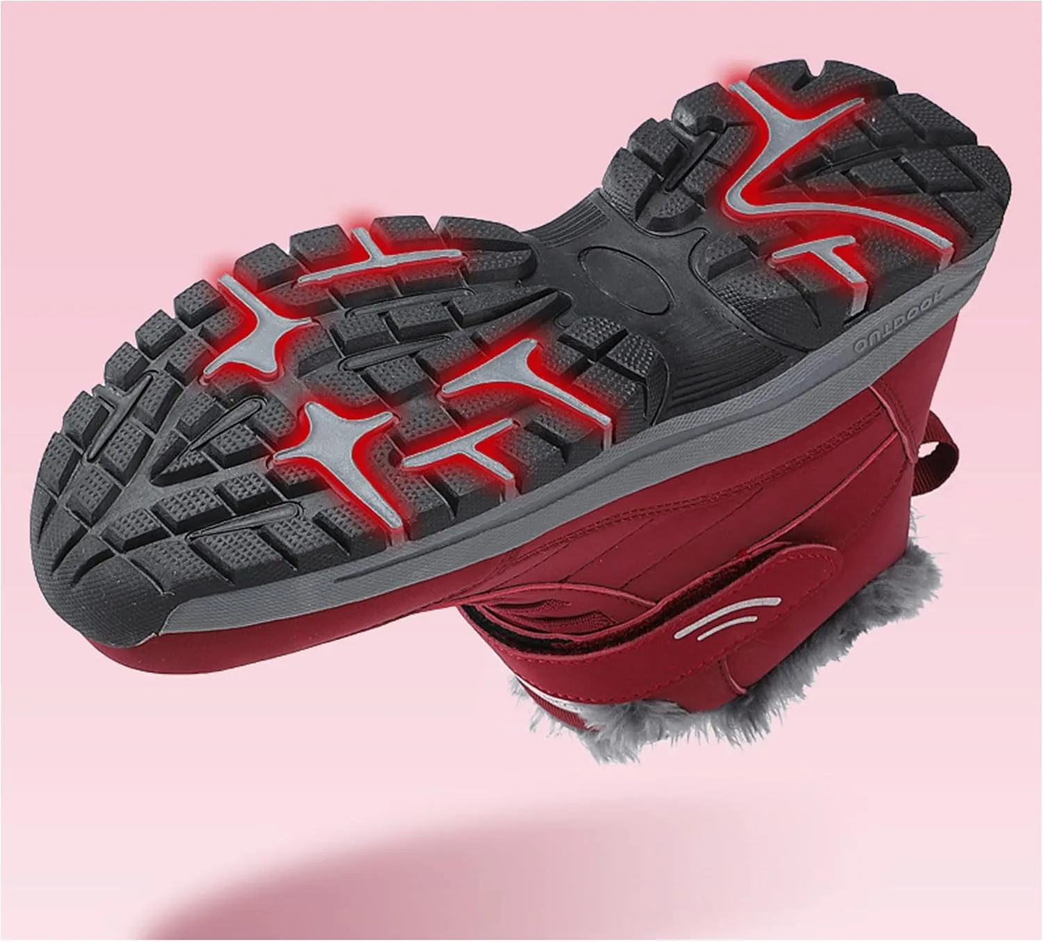 Men's and women's autumn and winter high help velvet cotton shoes elderly shoes sports anti-skid snow boots