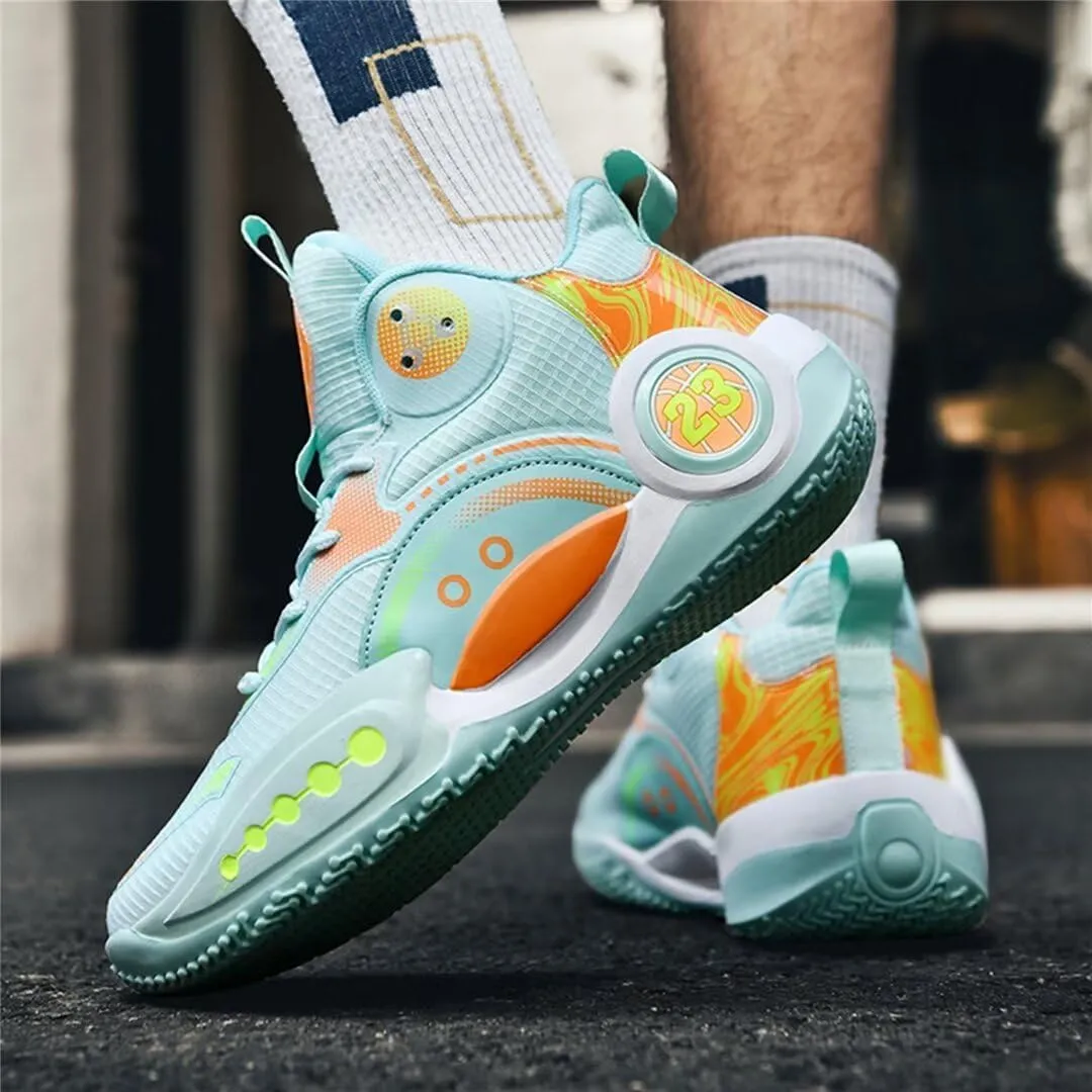 Mens Basketball Shoes for Women High Top Outdoor Streetball Master Breathable Non Slip Fashion Running Sneakers