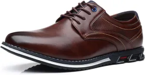 Mens Dress Shoes Pointed-Toe Lace-Up Orthopedic Oxfords Shoes Walking Flat Sneakers Work Office Loafers Driving Shoes