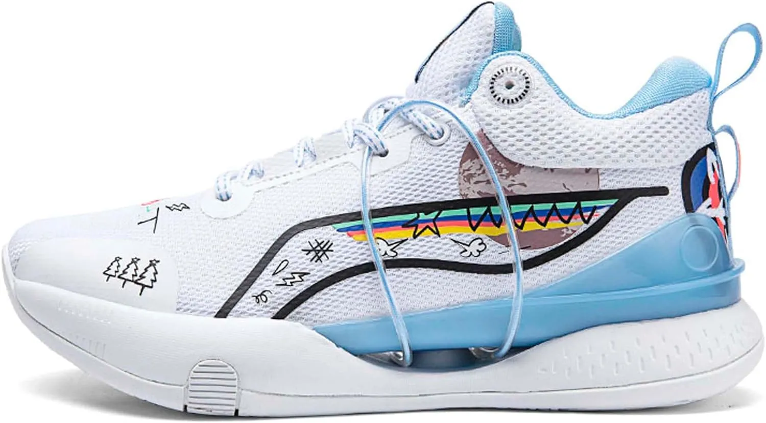 Men's Fashion Basketball Shoes Youth Indoor or Outdoor Professional Competition Training Sneakers Women's Anti-Slip Jogging Tennis Sneakers