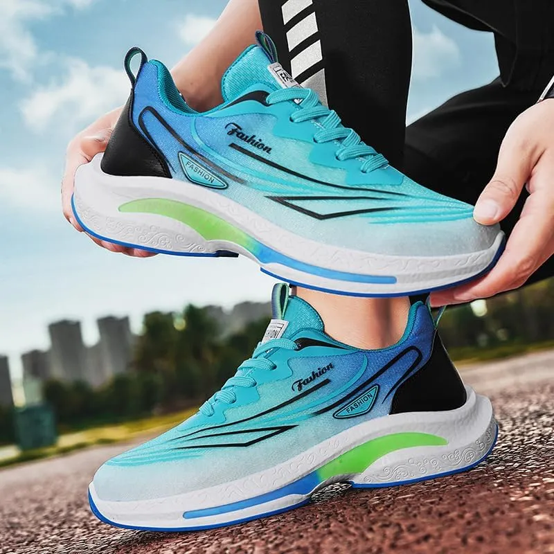 Men's Running Shoes, Non Slip, Breathable, Lightweight Fashion Sneakers, Slip Resistant Athletic Sports Walking Gym Work Shoes
