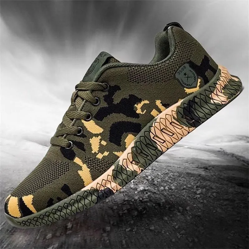 Men's Women's Camo Non Slip Walking Sneakers for Sport Trekking Hiking