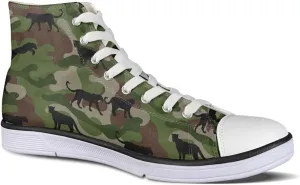 Micoklinlin Canvas Shoes for Women High Top Novelty Sneakers Teens Girls Lace up Tennis Shoes Casual Classic Walking Shoes