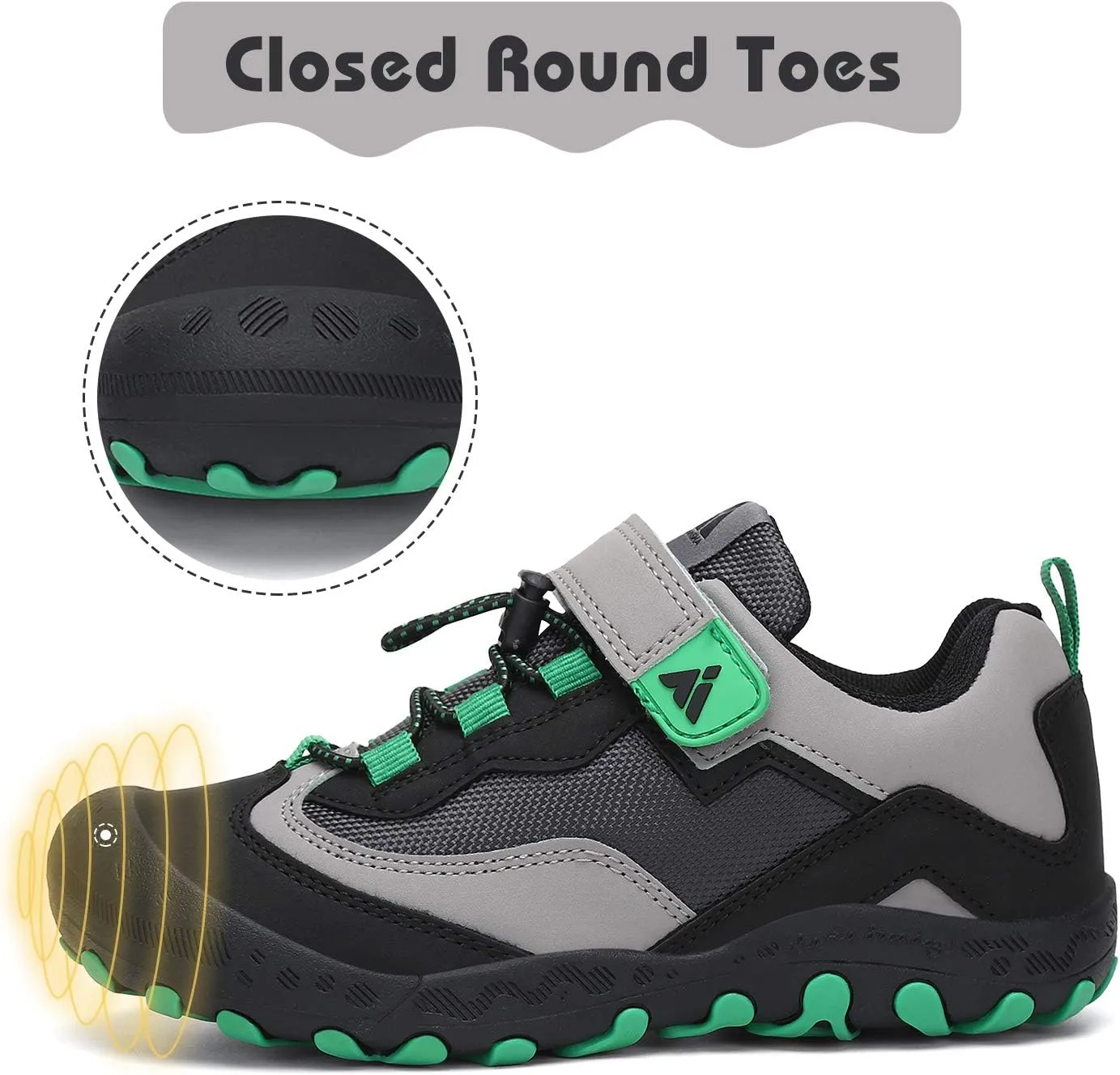 Mishansha Boy's Girl's Hiking Shoes Low Top Sneakers Outdoor Trekking Walking Climbing Running Shoes