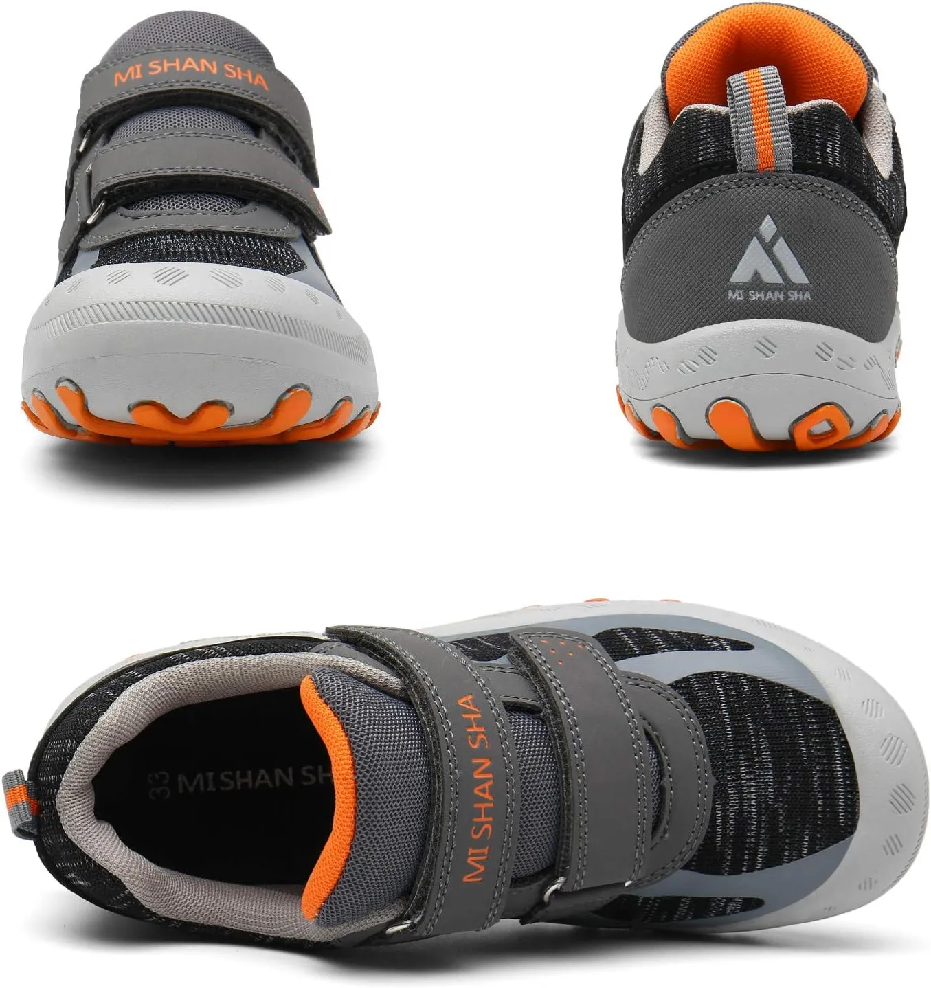 Mishansha Boy's Girl's Hiking Shoes Low Top Sneakers Outdoor Trekking Walking Climbing Running Shoes