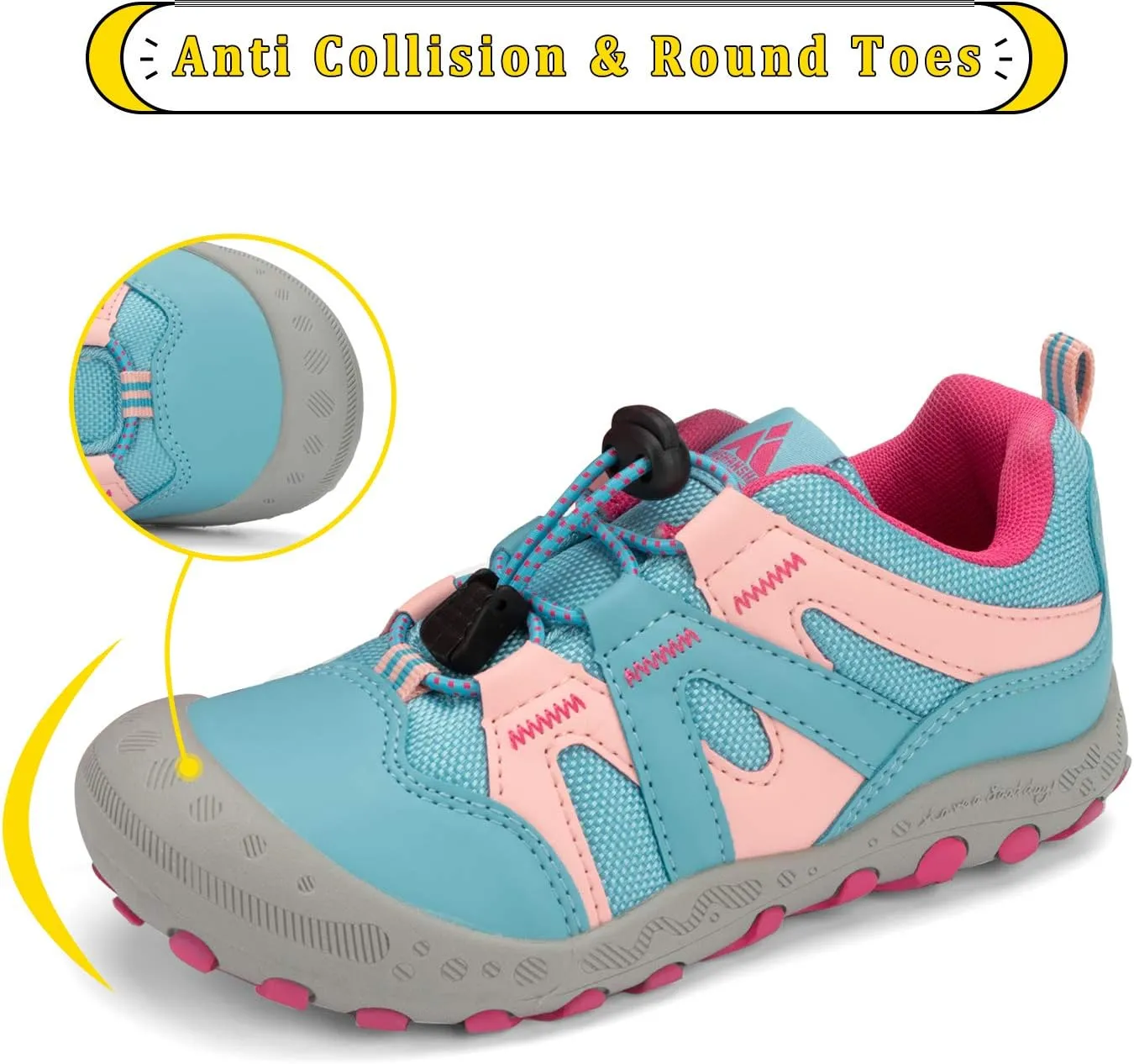 Mishansha Boy's Girl's Hiking Shoes Low Top Sneakers Outdoor Trekking Walking Climbing Running Shoes