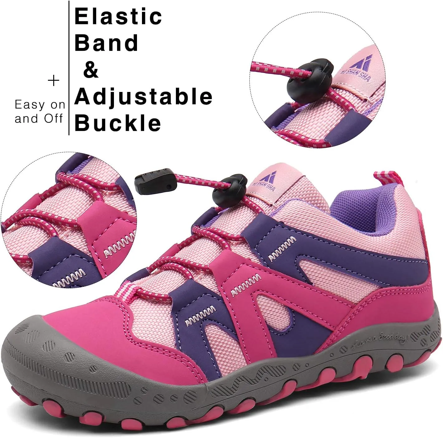 Mishansha Kids Hiking Boots Toddler Girls Boys Hiking Shoes Water-Resistant Anti-Collision Non-Slip Athletic Outdoor Trekking Boots