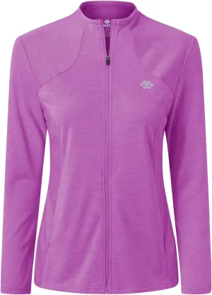 MoFiz Women's Full Zip Hiking Shirt Lightweight UPF 50  Sun Protection Running Jacket Long Sleeve Sports Outdoor Top Pockets