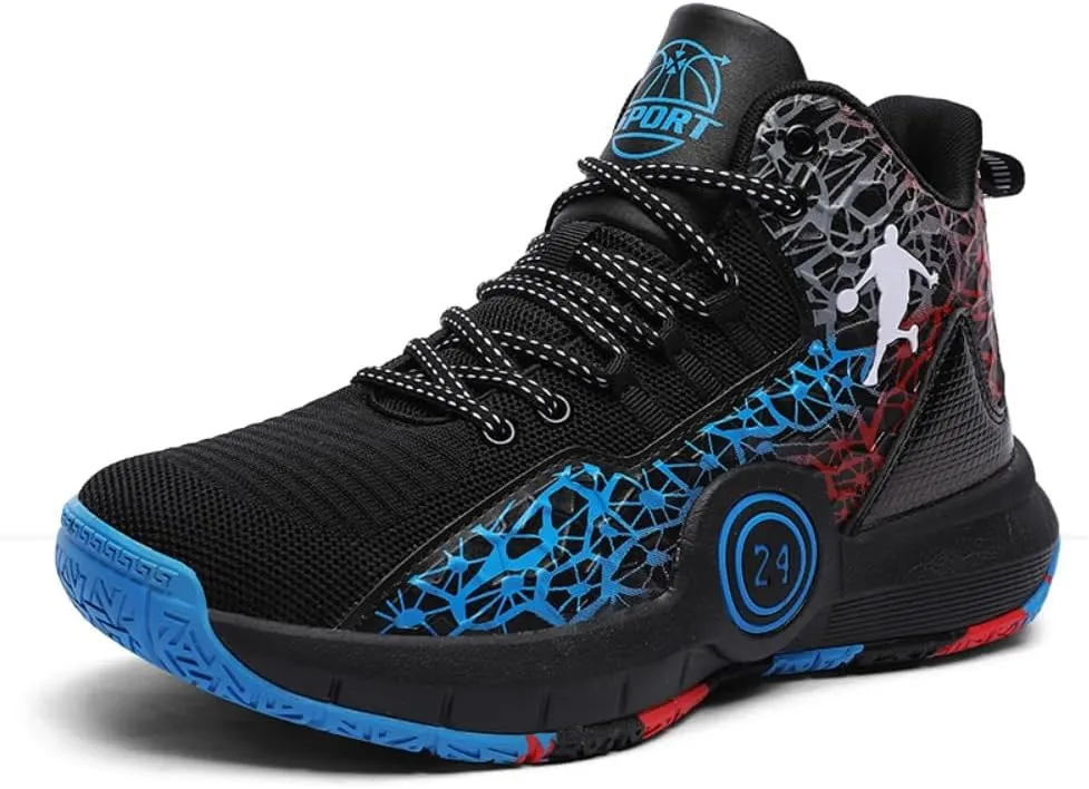 MoLig Men's 2023 Sports Running Outdoor Basketball Training Sneakers (7.5, Blue)