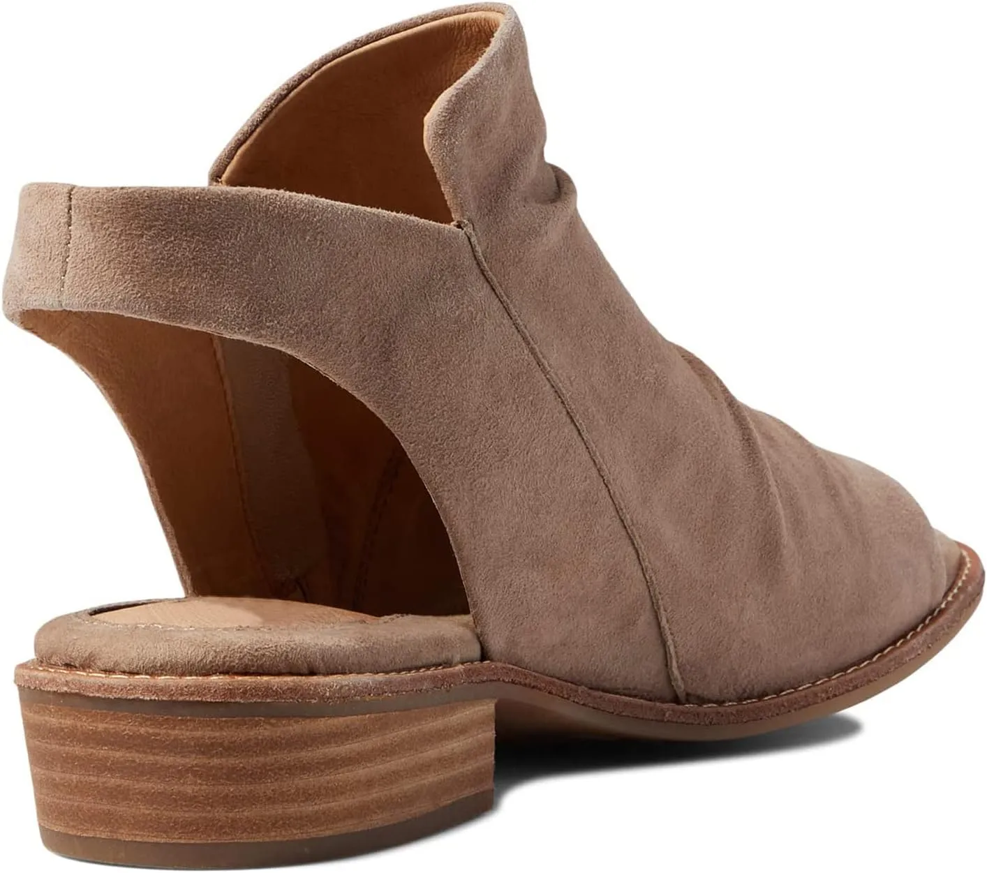 MOOMMO Women Low Block Heel Sandal Booties Peep Toe Side Zipper Sandals Cut Out Backless Chunky Stacked Heel Slingback Ankle Boots Open Toe Pleated Retro Casual Heeled Sandals Dress Party 4-11 M US