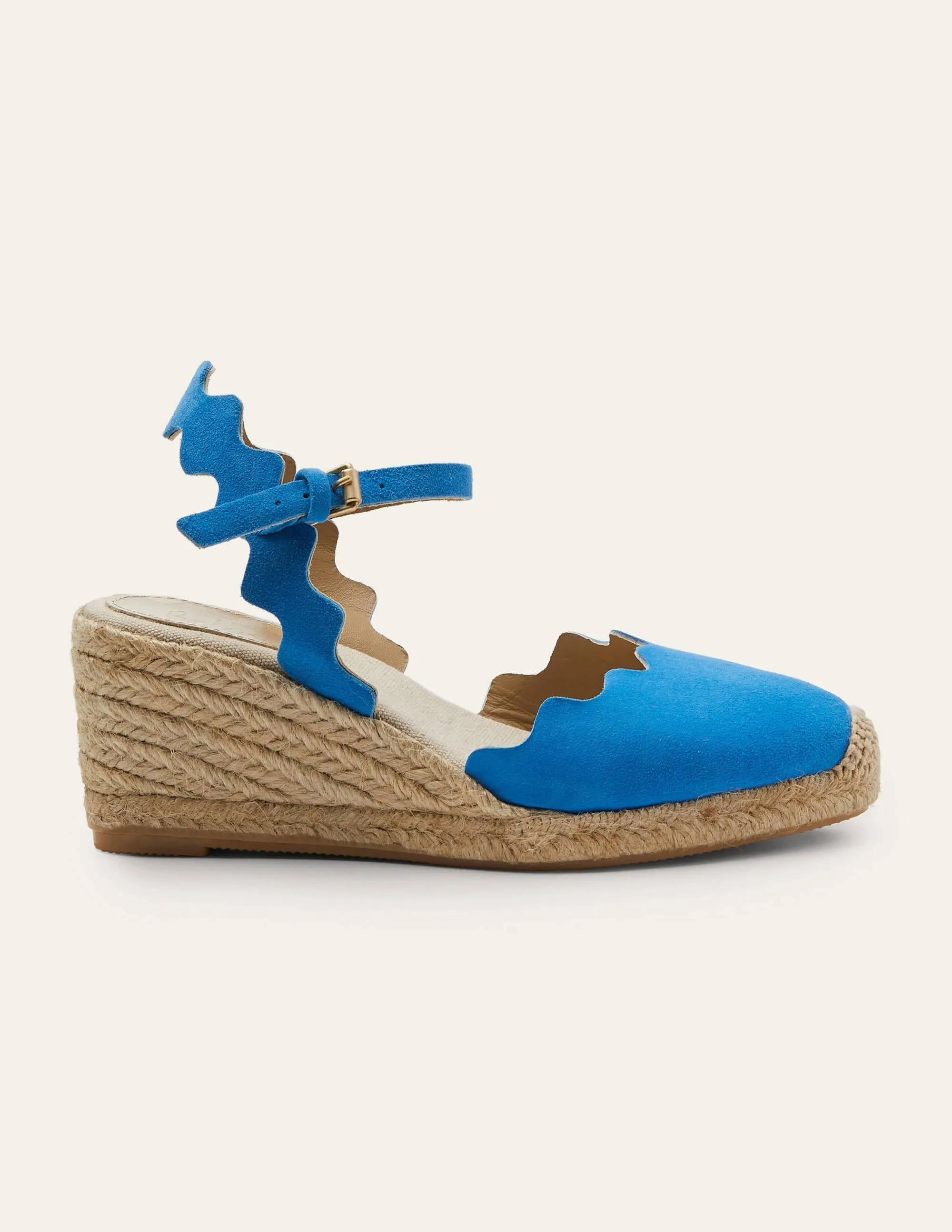 Nadine Espadrilles mit Keilabsatz-Marokkoblau