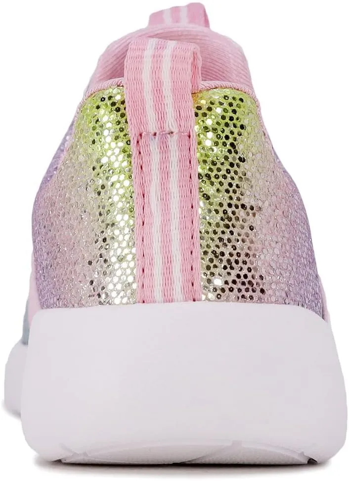 Nautica Girls' Slip-On Sneaker - Athletic Running Kids' Shoe for Walking, Running, Tennis, and Sports (Toddler/Little Kid)