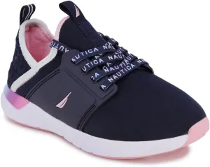 Nautica Kids Girls Metallic Fashion Sneaker Lace-Up Athletic Running Shoe I kappil I (Big Kid - Little Kid - Toddler)