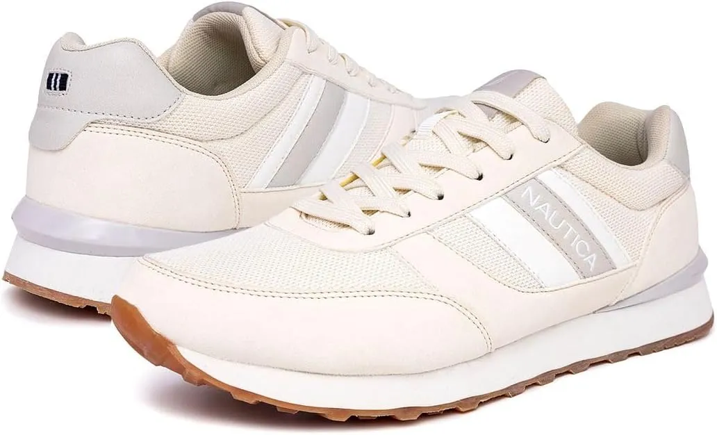 Nautica Men's Lace-Up Sneakers – Casual, Stylish, and Comfortable for Walking