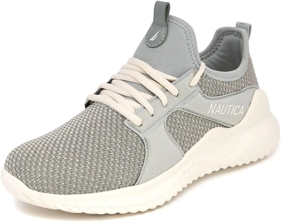 Nautica Women's Fashion Sneaker Lace-Up Jogger Running Shoe Casual Walking Tennis Sneaker