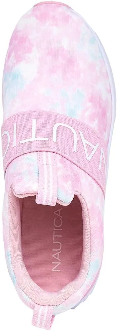 Nautica Youth Girls Slip-On Athletic Sneakers - Stylish Running and Tennis Shoes for Little and Big Kids