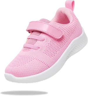 nerteo Toddler Girl Shoes Boys Kids Tennis Sneakers Breathable Runing Walking Shoes