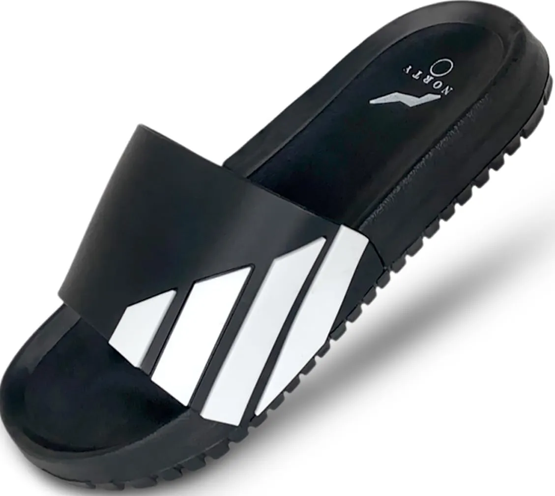 NORTY Men’s Slides Sandal Sport Sandals Open Toe Slip on Indoor Outdoor Shoes