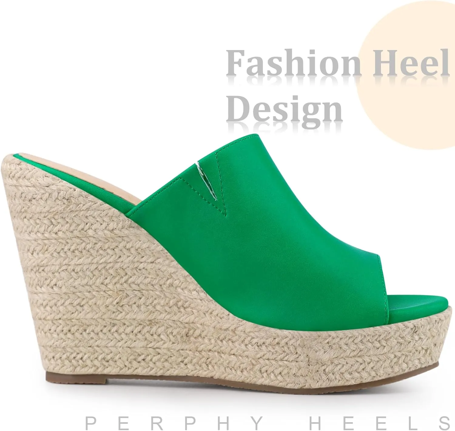Perphy Open Toe Espadrille Wedge Heel Platform Slide Sandal for Women